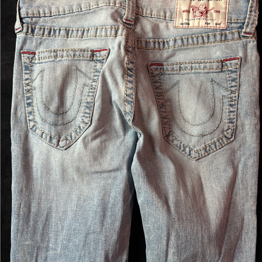 True Religion Light Blue Slim Straight Jeans